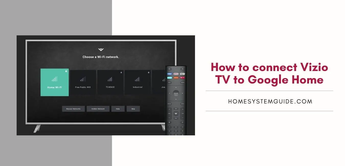 How to connect Vizio TV to Google Home