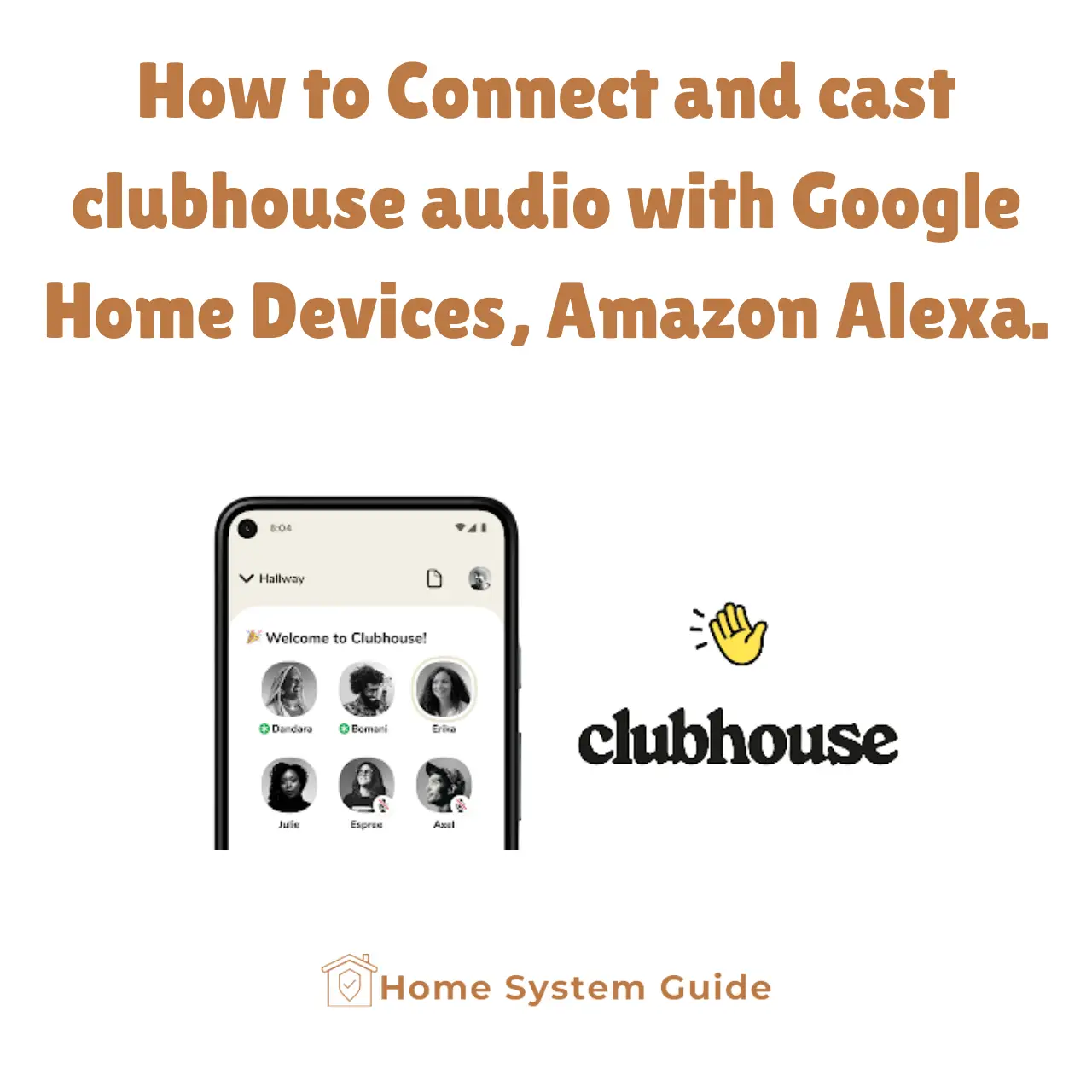 How to Connect and cast clubhouse audio with Google Home Devices, Amazon Alexa.
